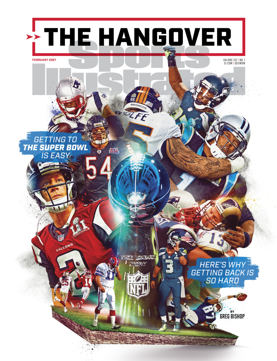 February 2021 cover of Sports Illustrated: Teams that have lost the Super Bowl